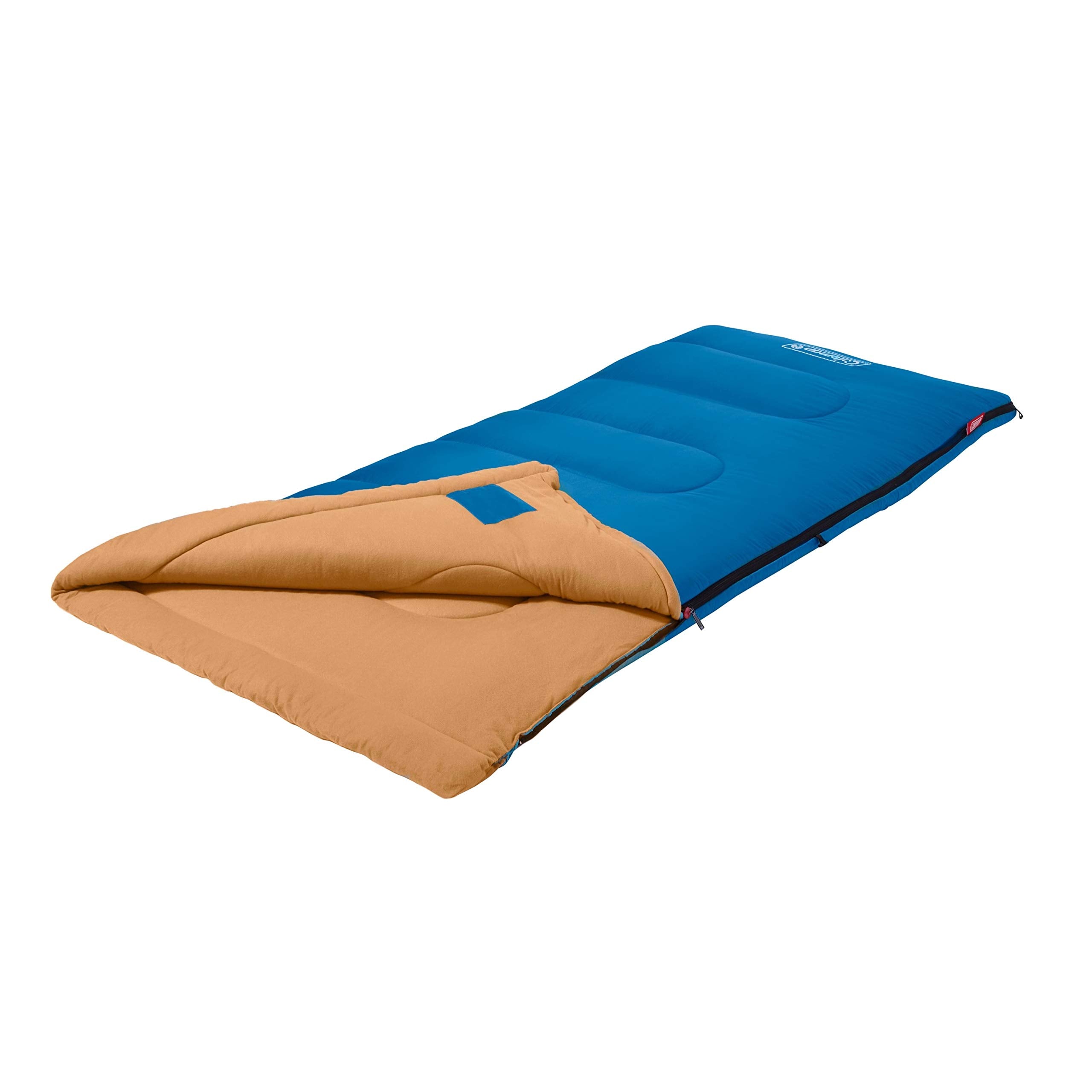 Coleman 20/30°F Brazos Adult Cool-Weather Sleeping Bag with No-Snag Zipper & Stuff Sack, Machine Washable