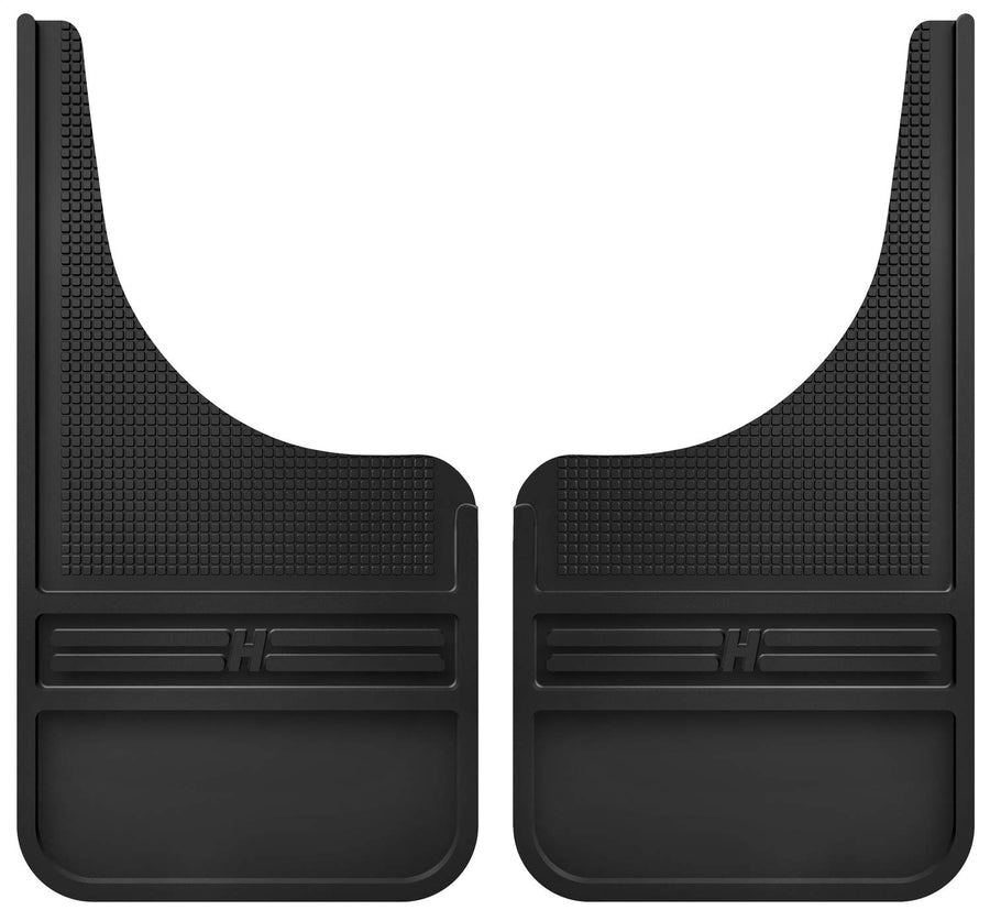 Husky Liners Mud Flaps Universal Muddog | Rubber Front Mud Flaps - 12" w/o Weight - Black (FITS Various Ford, Chevy, Dodge, GMC, Toyota, Nissan, Hummer See Guide to Confirm) | 55000