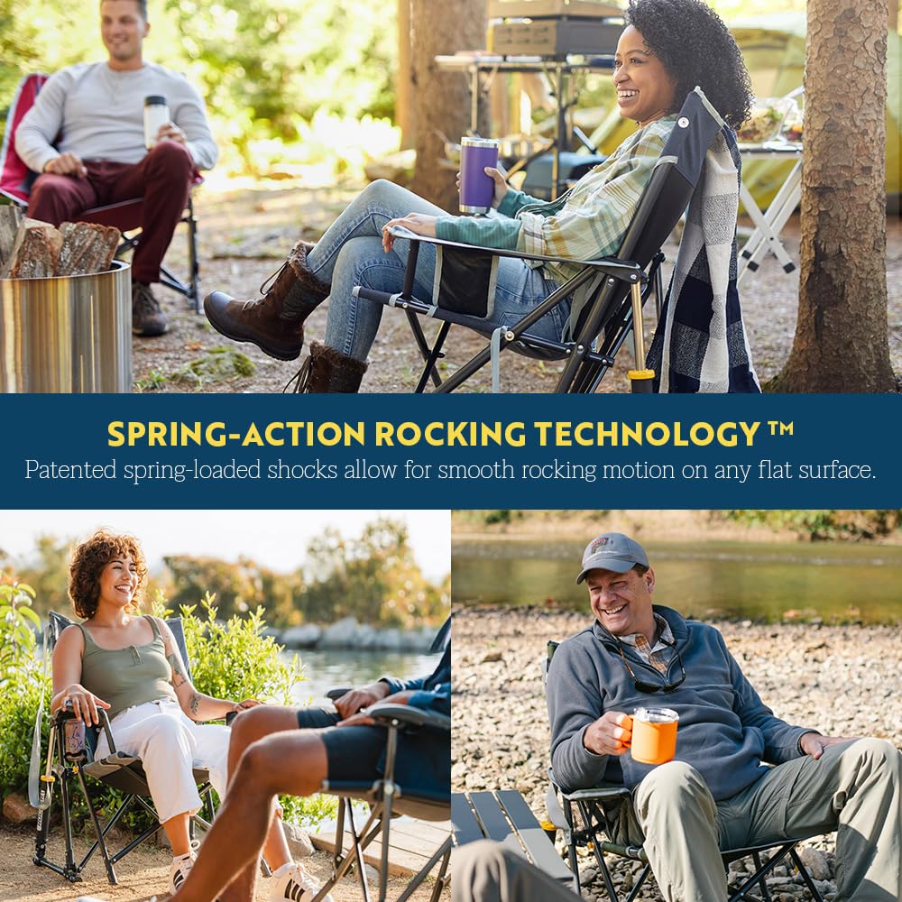 GCI Outdoor Rocking Chair Kickback with Beverage Holder