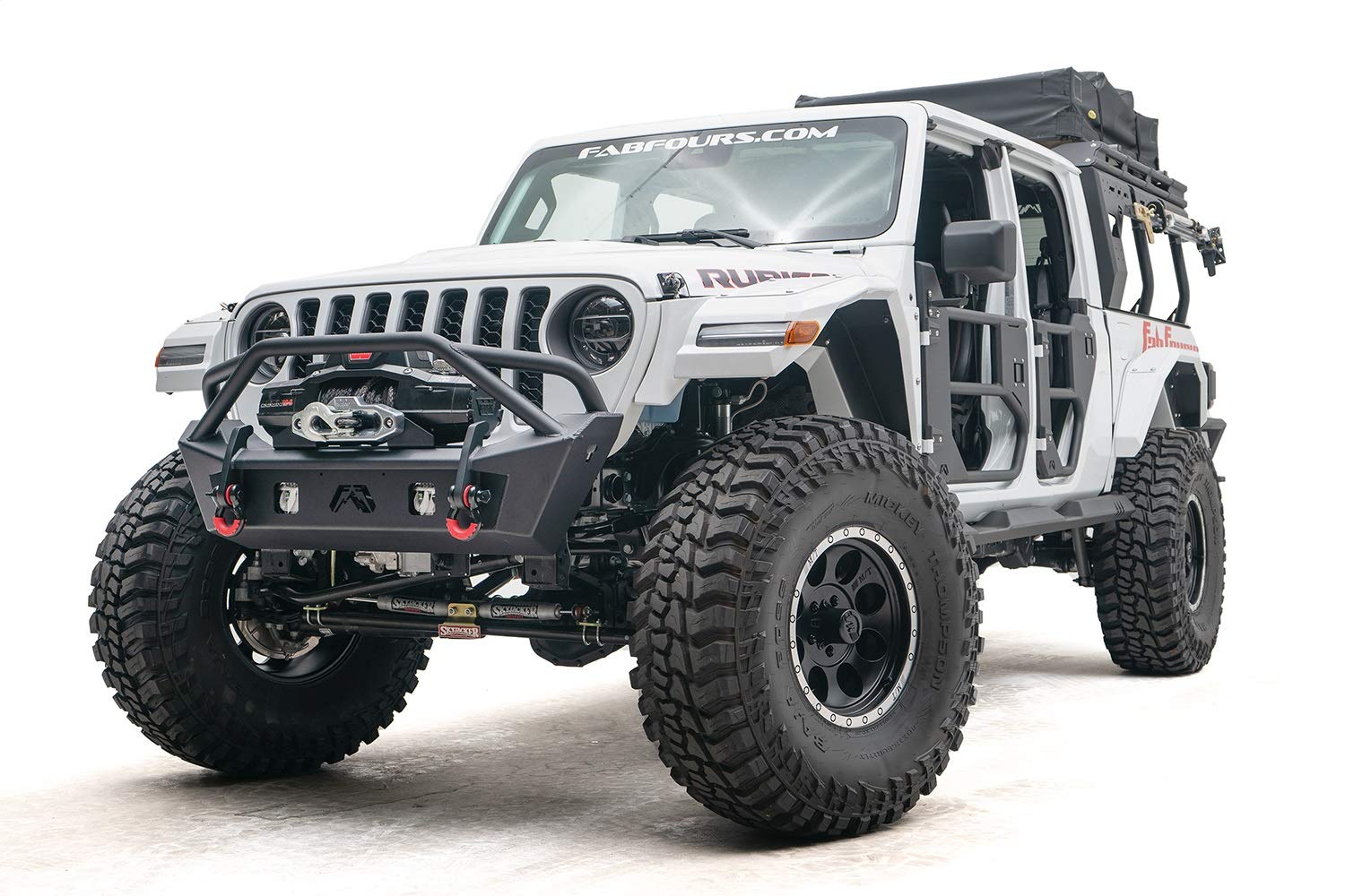 JL18-B4752-B Fab Fours Inc. Front Bumper Fits Jeep Wrangler