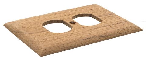 Teak Whitecap Outlet Cover Receptacle Plate