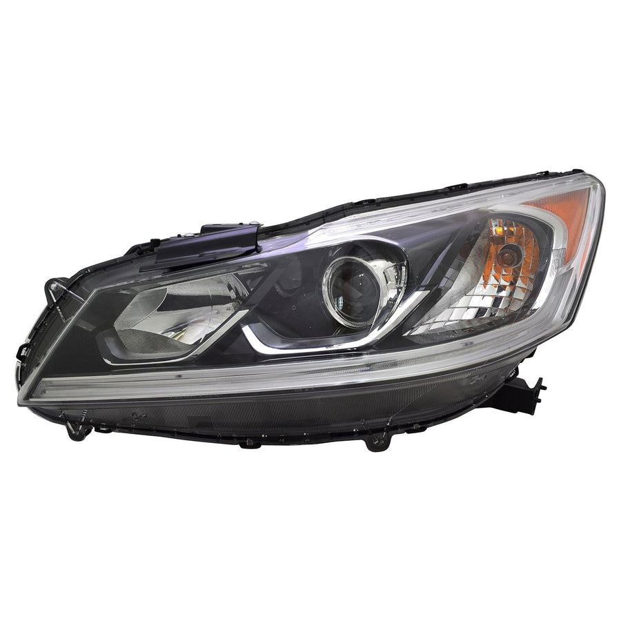 Left TYC Headlight Assembly Compatible with 2016-2017 Honda Accord