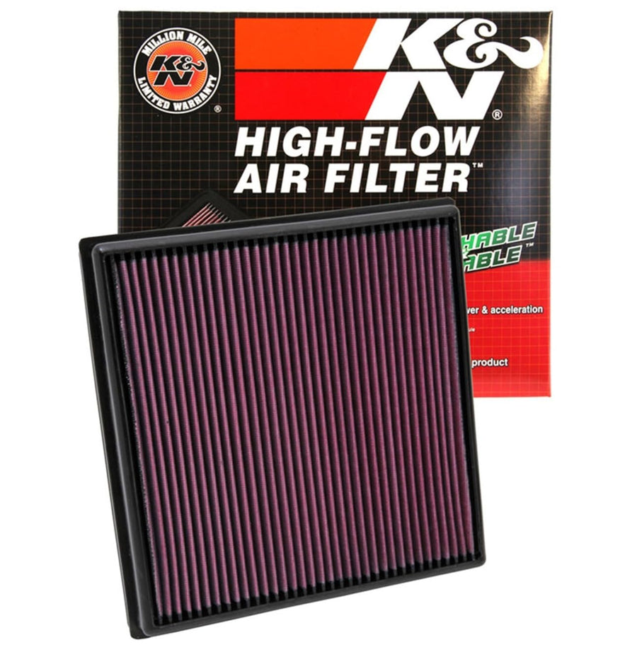 K&N Engine Air Filter: Replacement Car Air Filter, Reusable, Clean Every 75,000 Miles, Washable: Compatible 2009-2019 Opel/Holden/Vauxhall/Buick/Chevy (Zafira, Astra, MK6, PJ, Verano, Cruze), 33-2966