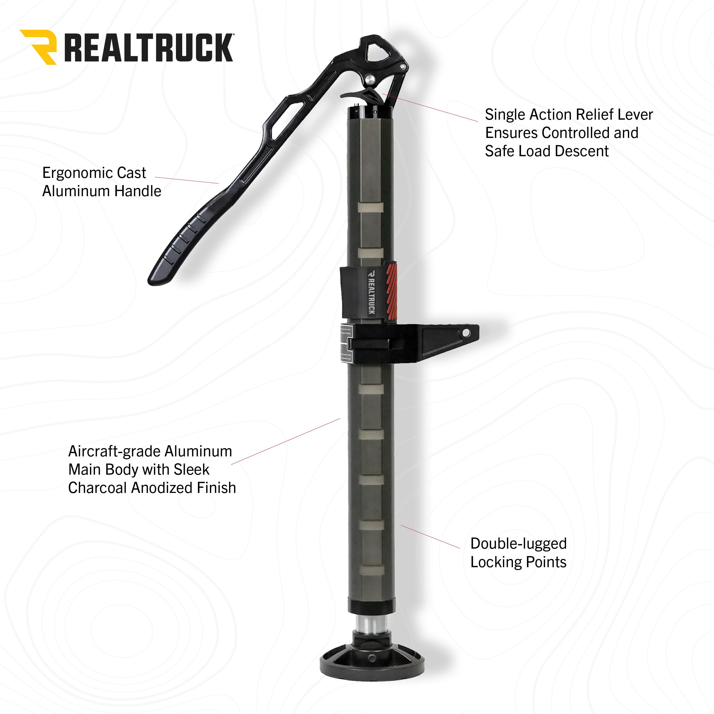 Go Rhino El Gato XG-RJ50010B Hydraulic High-Lift Recovery Jack, Black