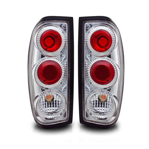 Tail Light Winjet WJ20-0043-01 (Chrome Housing/Clear Lens, Nissan Frontier Altezza)