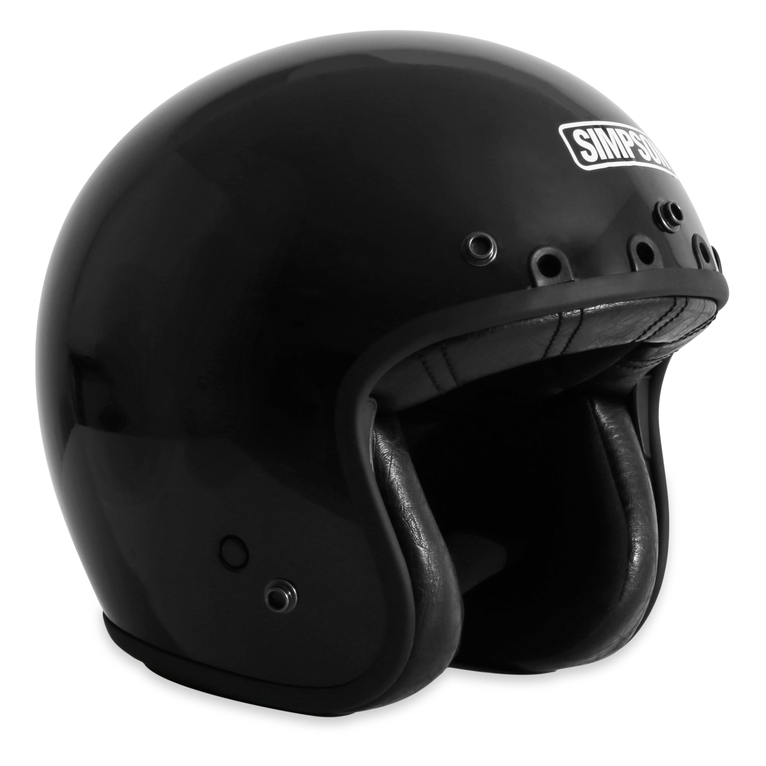 Motorcycle Simpson CHOP2SM Chopper Helmet - Adult Small - Black