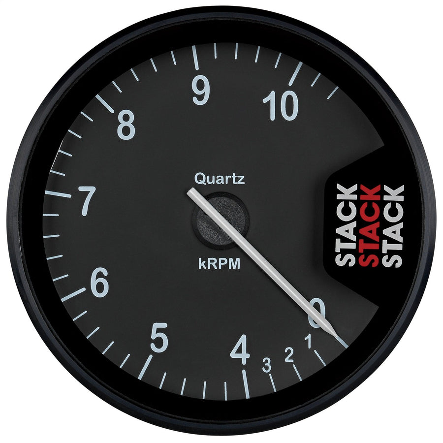 Clubman Stack ST200-04105 Black 80mm 0-4-10.5k RPM Tachometer