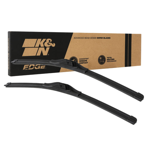Wiper Blades K&N EDGE: All Weather Performance, Superior Windshield Contact, Streak-Free Wipe Technology: 26" (Pack of 2)