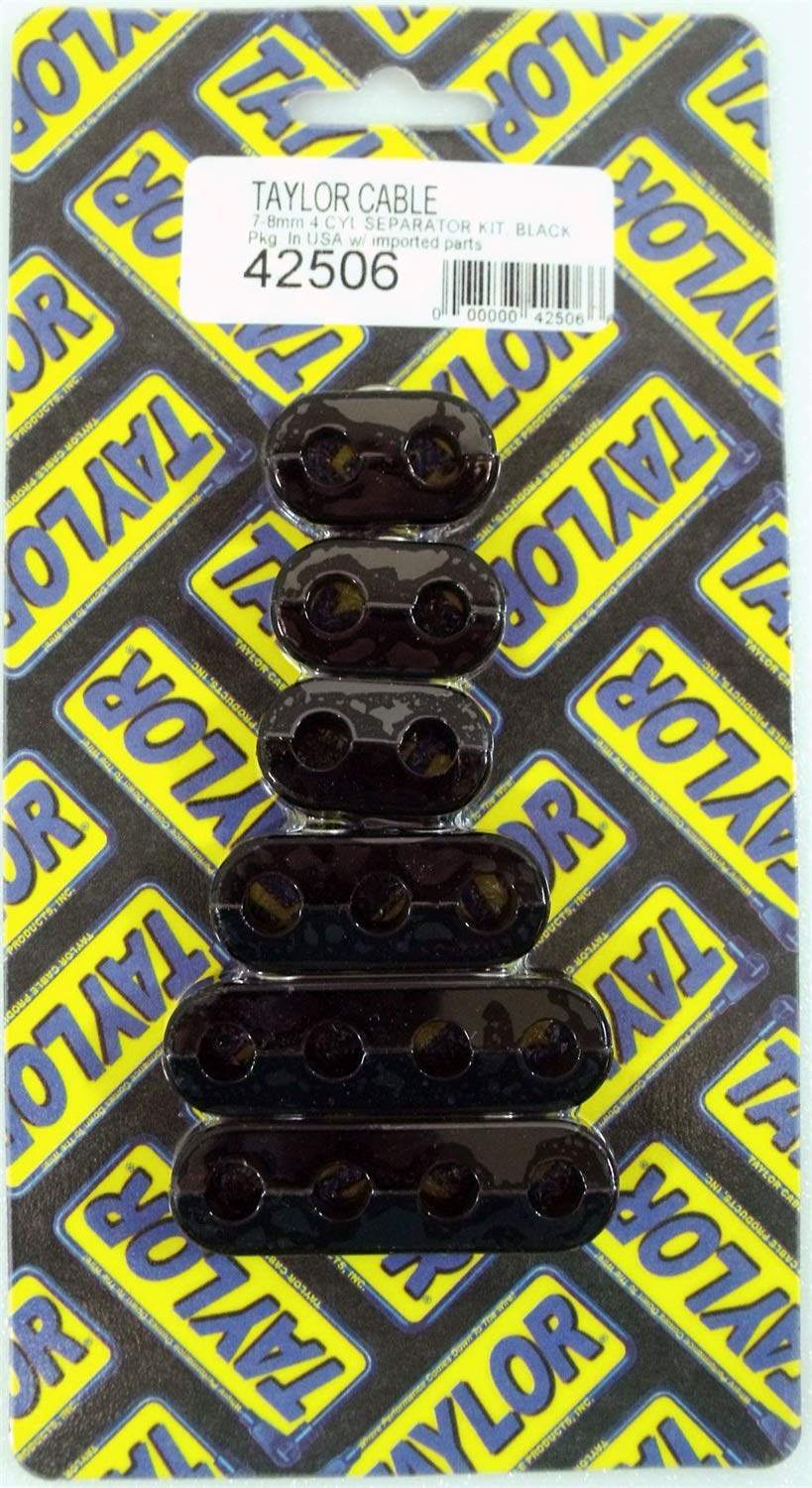 42506 Taylor Cable Prod 7-8mm 4cyl Wire Loom Kit Blk