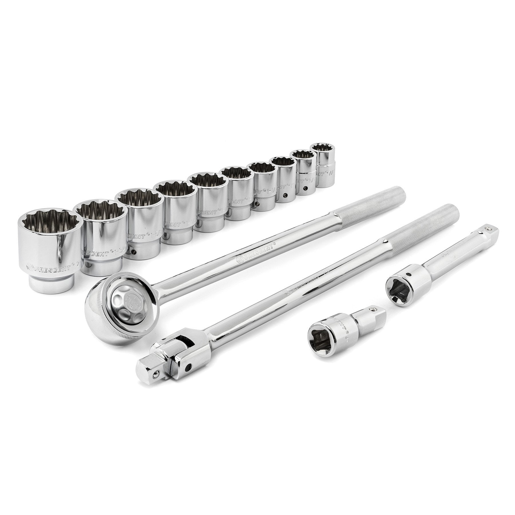 Crescent 14 Piece 12 Point 3/4" Drive Standard SAE Mechanics Tool Set - CTK14SAEN