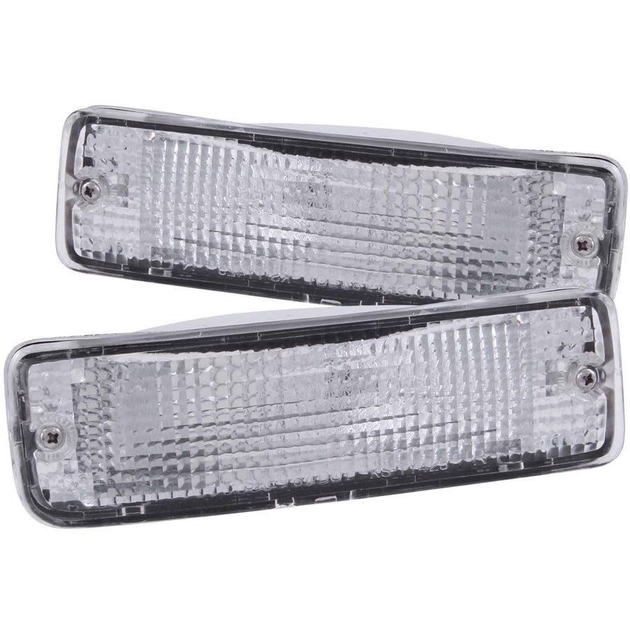 Chrome Clear Lens ANZO Euro Parking Lights Compatible with 1989-1995 Toyota Pickup 511019