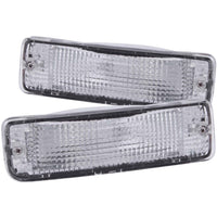 Chrome Clear Lens ANZO Euro Parking Lights Compatible with 1989-1995 Toyota Pickup 511019