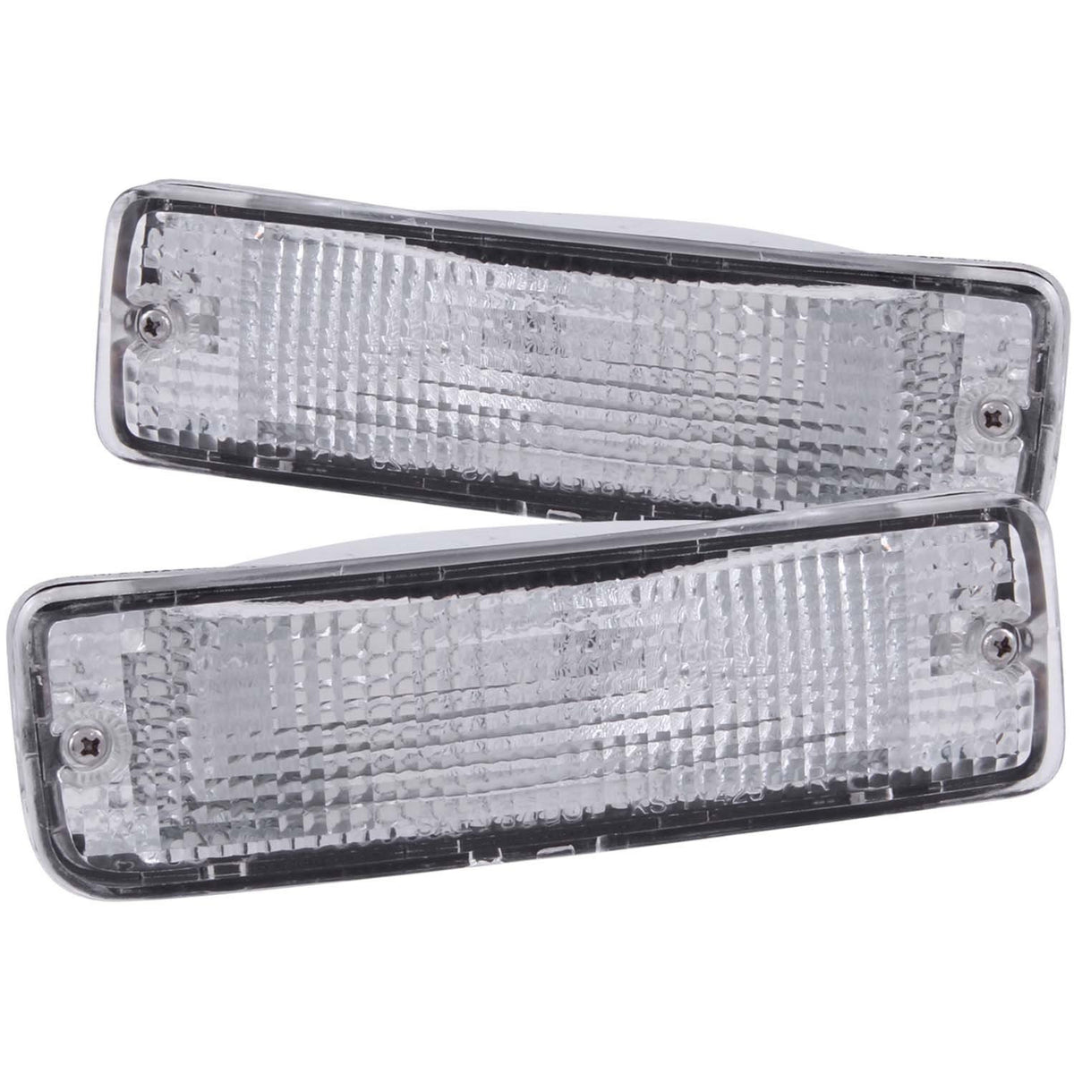 Chrome Clear Lens ANZO Euro Parking Lights Compatible with 1989-1995 Toyota Pickup 511019