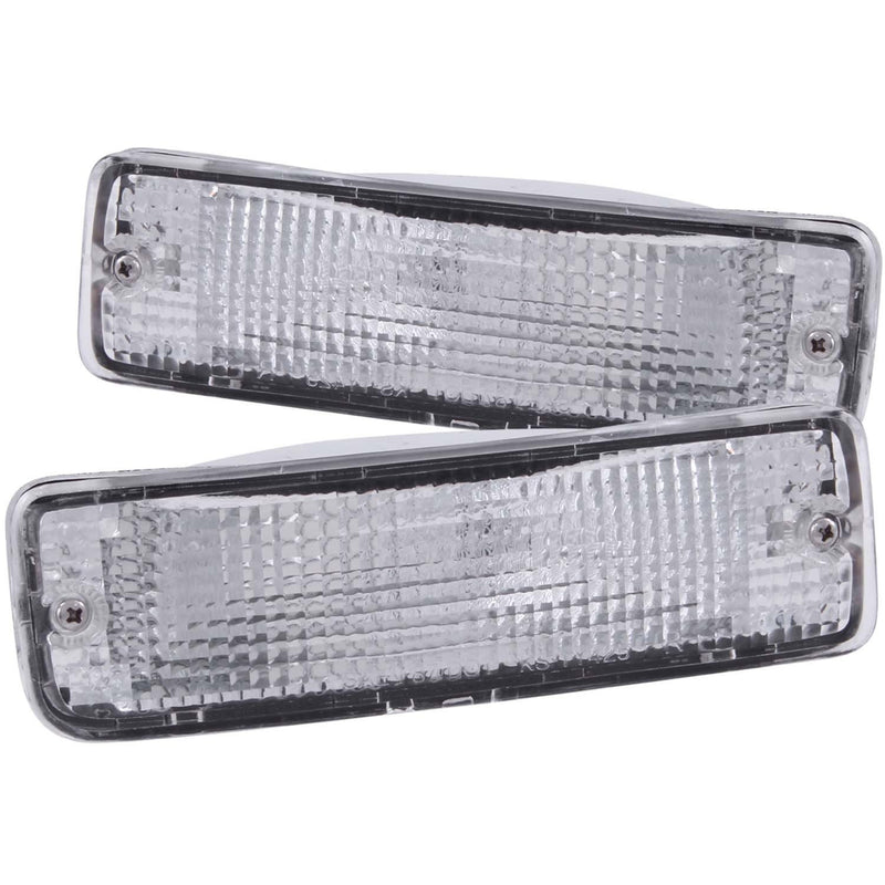 Chrome Clear Lens ANZO Euro Parking Lights Compatible with 1989-1995 Toyota Pickup 511019