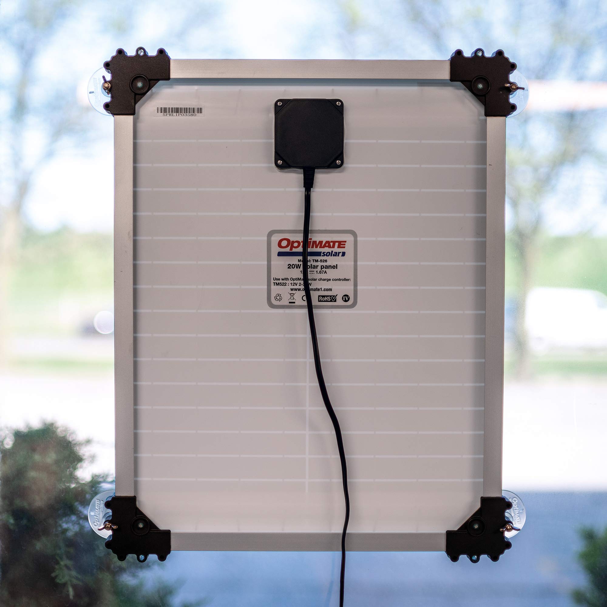 Optimate Duo Solar 20W Travel kit, TM522-D2TK, 6-Step 12V / 12.8V 1.6A Weatherproof Solar Battery Saving Charger & maintainer
