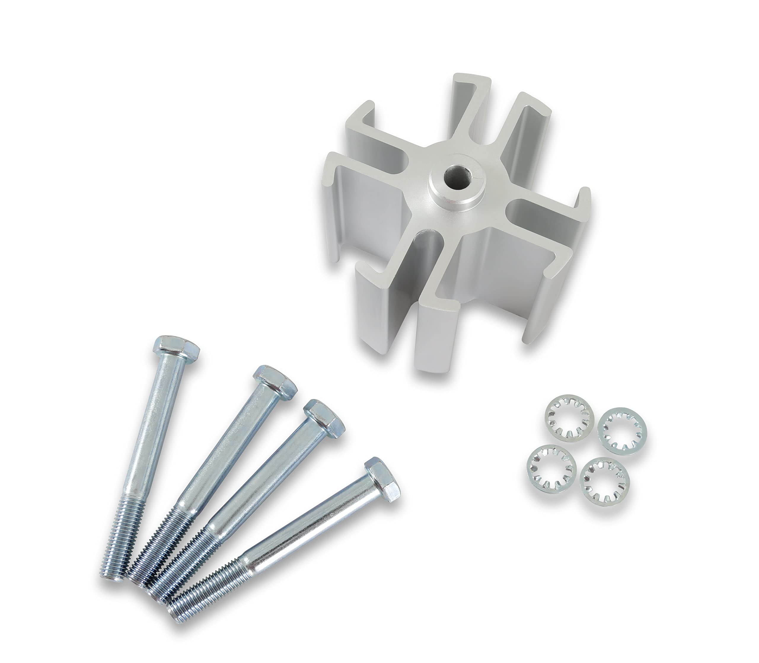 Fan Spacer Kit Mr Gasket 2" Gm/Ford, Silver
