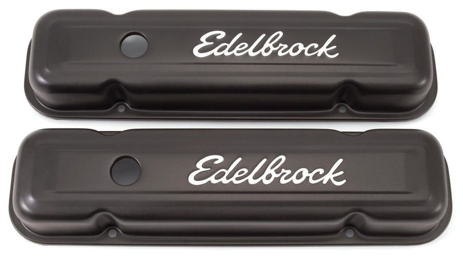 Edelbrock Signature Series 4453 Valve Cover Pontiac Low Profile Black, Multi, One Size