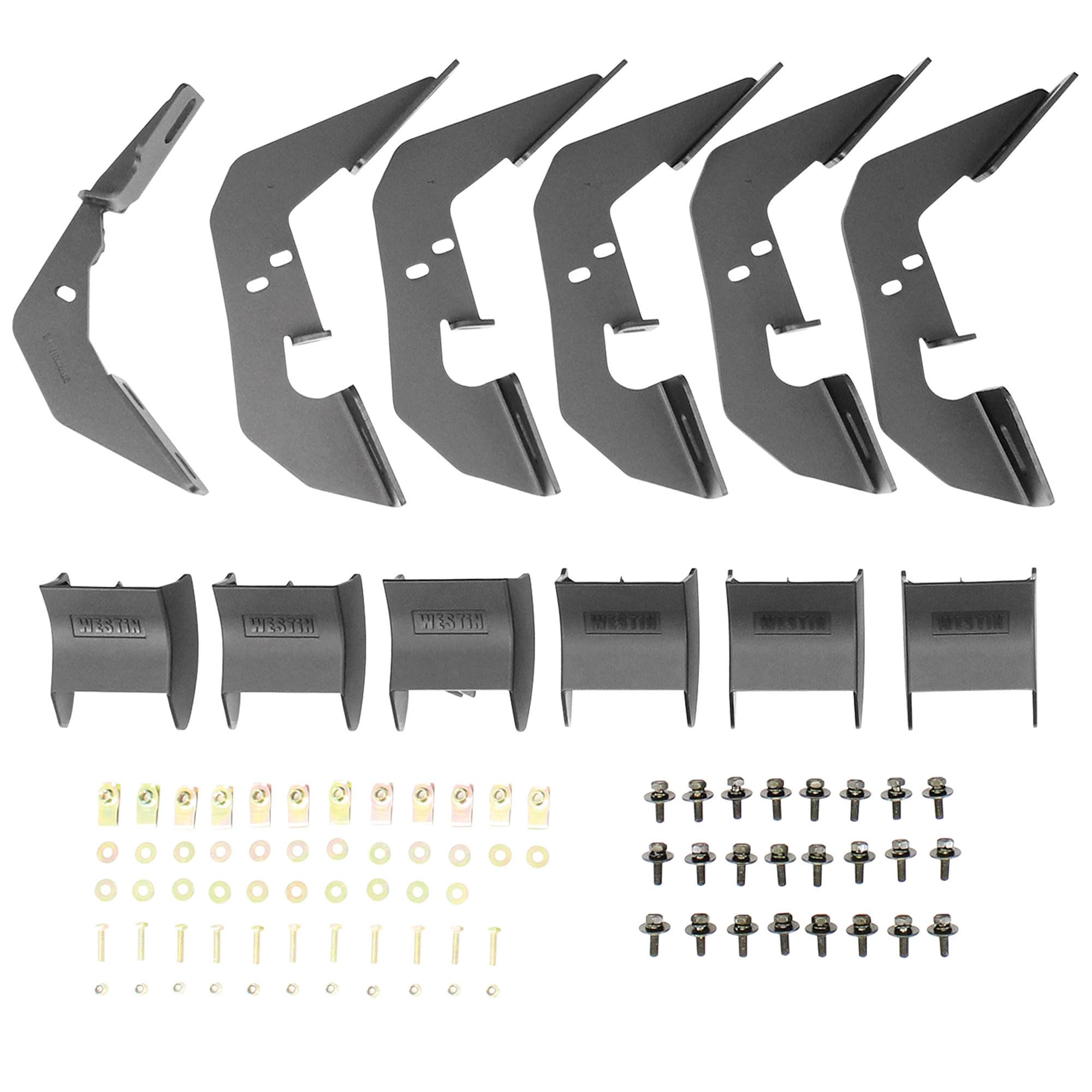 28-71025 Westin R7 Nerf Bars fits 2007-2018 Silverado Sierra 1500 2007-2019 Silverado Sierra 2500 3500 Extended Cab Double Cab (Exc 2007 Classic) Black Pair