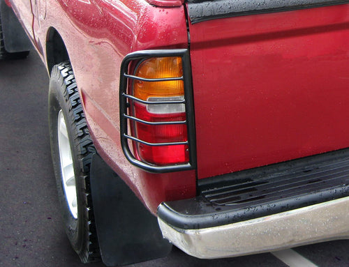 Tail Light Guards Black Horse Compatible with 1998-2004 Toyota Tacoma-7G096304A