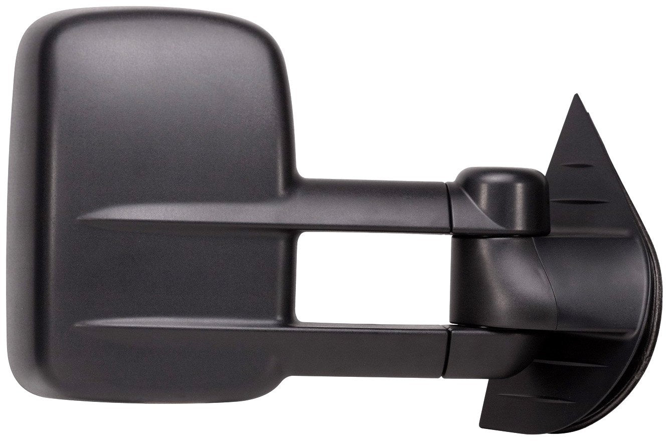 K Source Extendable Passenger Side Towing Mirror For 2007 – 2014 Avalanche, Silverado/Sierra Pick-Up/Hybrid Full Size, Suburban, Tahoe, Yukon. Textured Black, Manual, Dual Lens, Foldaway