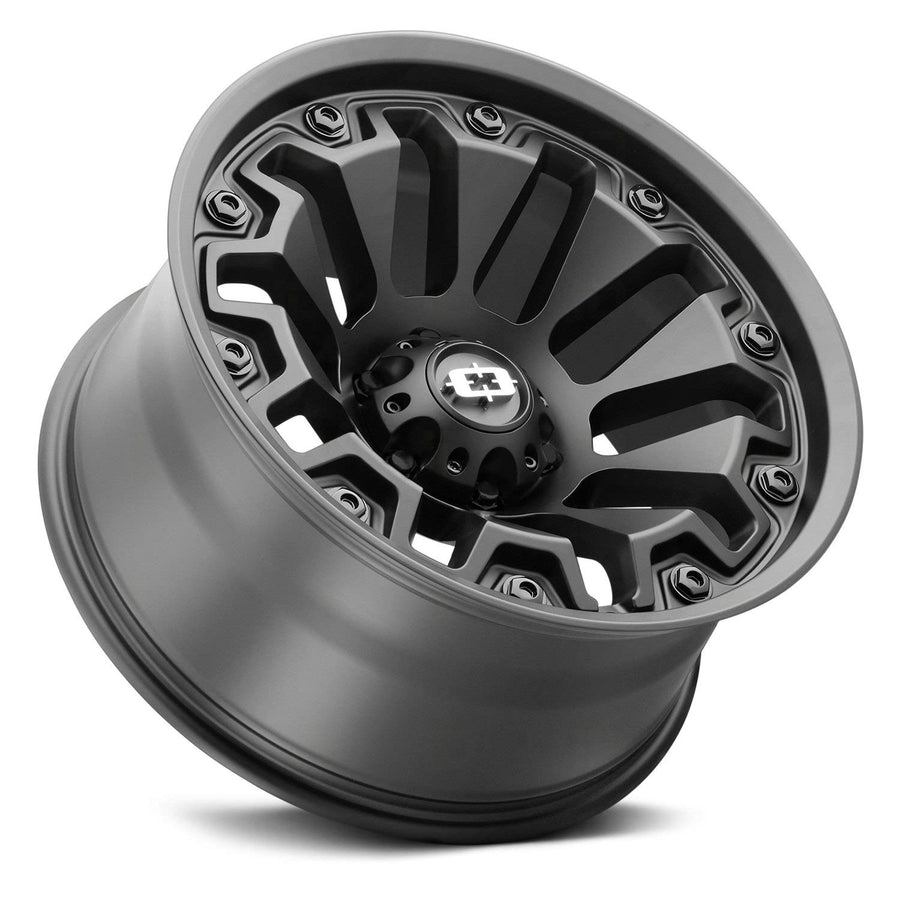 362 Armor Vision 18x9 5x5.5" +12mm Satin Black Wheel Rim 18" Inch