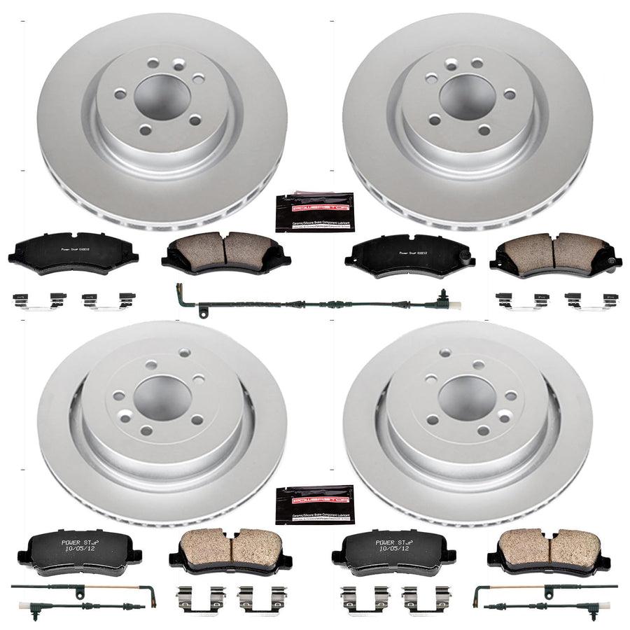 Power Stop Z23 Evolution Geomet Coated Brake Kit For Front and Rear Land Rover Range Rover Sport 2010-2013 [Model Specific]