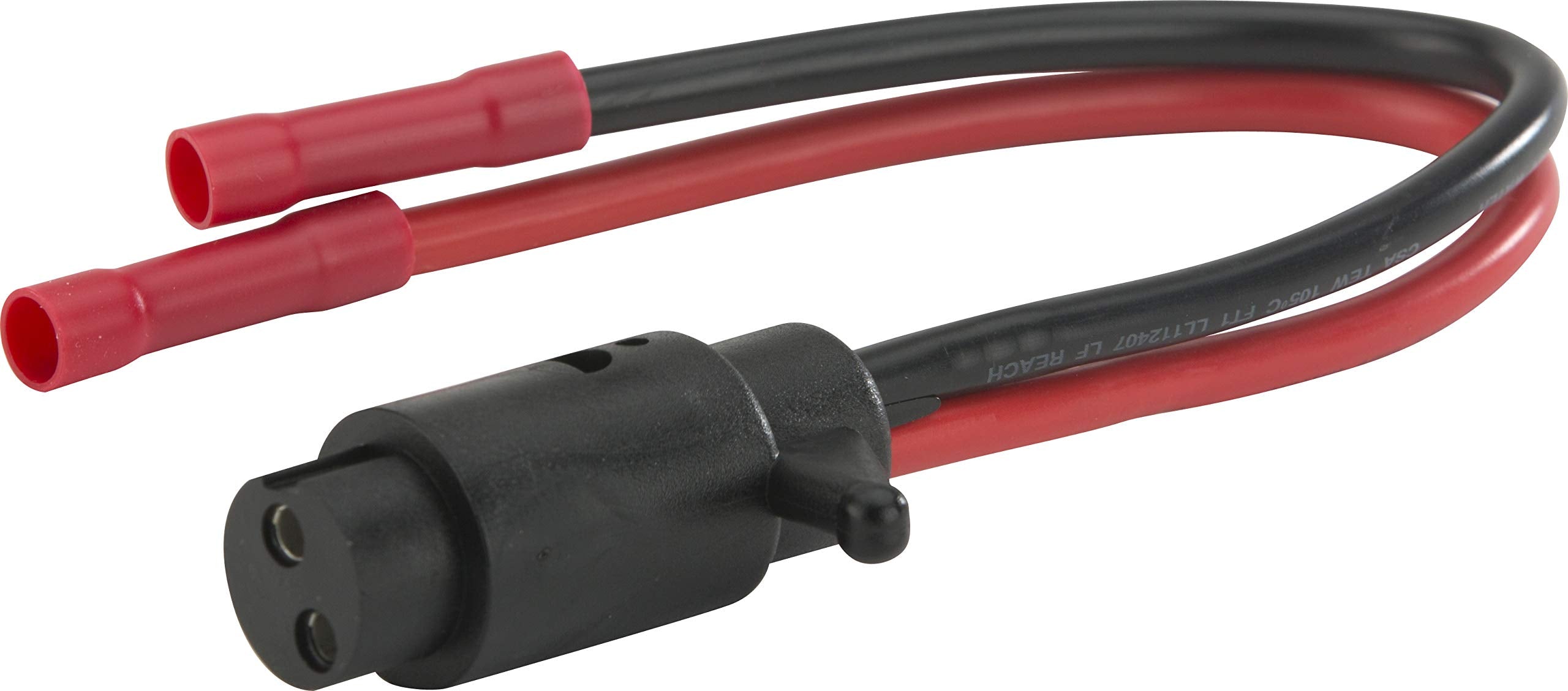 Heavy-Duty Trolling Motor Connectors attwood 14365-6 2-Wire 8-Gauge 12V Male Plug