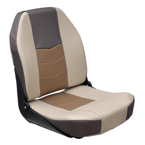Quantum Series Wise Fold Down Fishing Boat Seat, Meteor/French Roast/Neutral 3340-1790