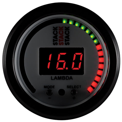 Autometer 52mm Pro-Control Wideband Air/Fuel Ratio (Lambda) Gauge - White Stack