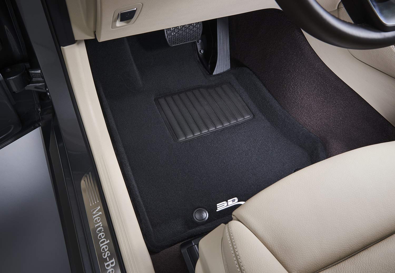 3D MAXpider Elegant Custom Fit Floor Mat (Black) Compatible with Ford Maverick 5-Seat Gasoline 2022-2026 - Full Set