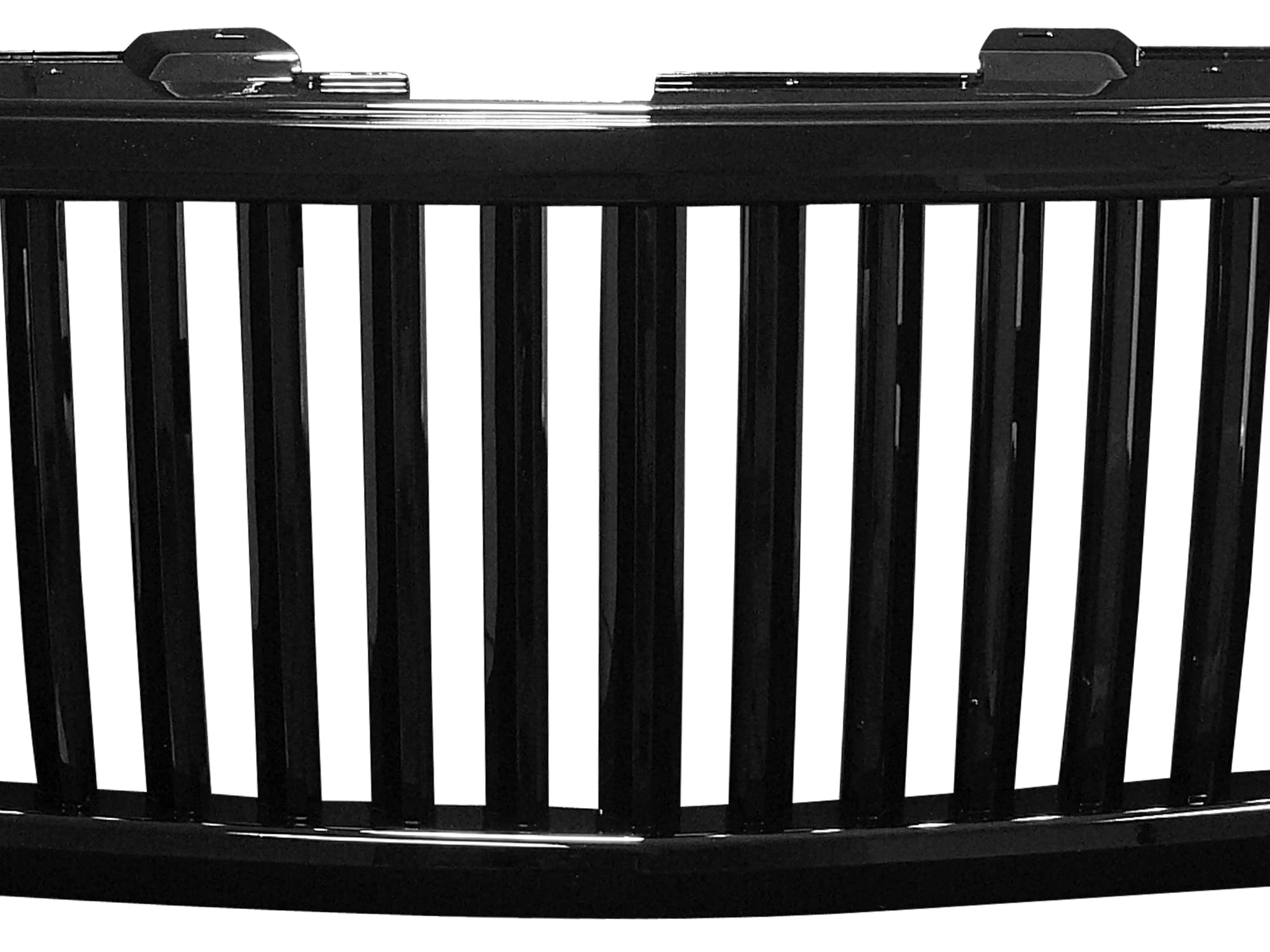 Vertical Front Hood Grille Armordillo USA 7147294 - Gloss Black Fits 2007-2013 Chevy Silverado 1500