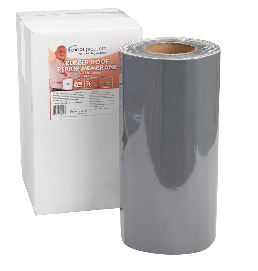 Dicor EPDM Roof Patch 533RM-12 - 12" x 25' - Easy and Effective Solution for RV and Motorhome Roof Leaks