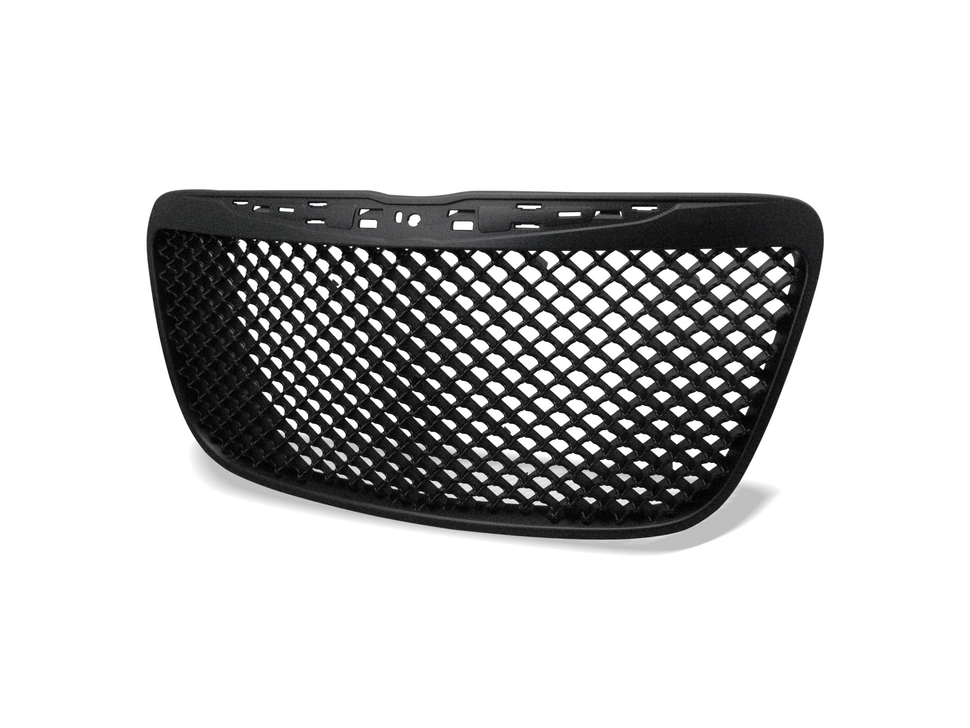 7147539 Armordillo USA Mesh Front Hood Grille - Gloss Black Fits 2011-2014 Chrysler 300/300C