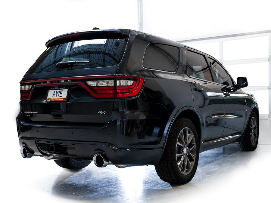 Track Edition AWE Tuning 5.7L Exhaust for 11-24 Dodge Durango with Chrome Silver Tips