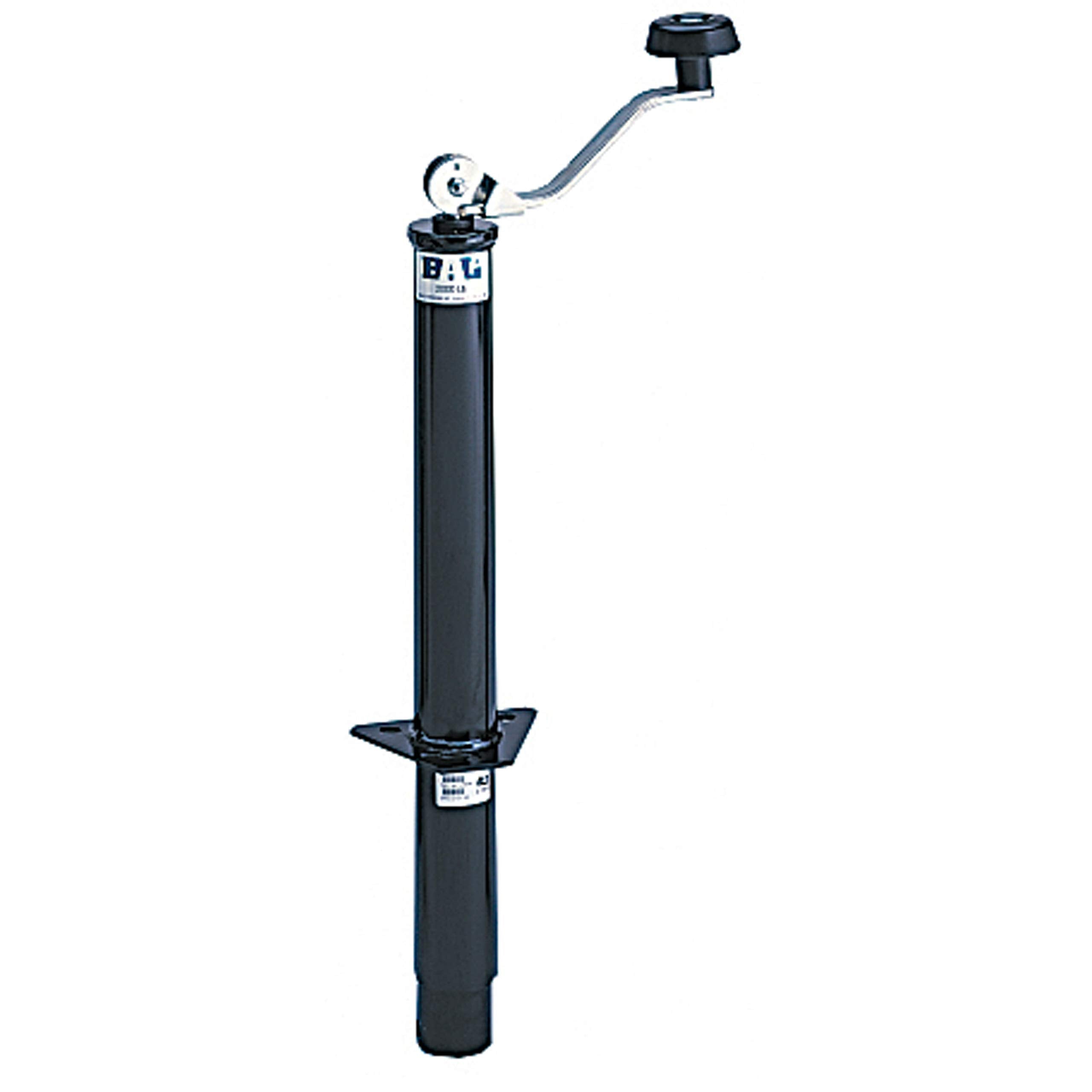 A-Frame Model Tongue Jack ADNIK 29033 – 5,000 lb. Capacity Manual Jack for RVs & Utility Trailers – Topwind Crank, Bolt-On Mount