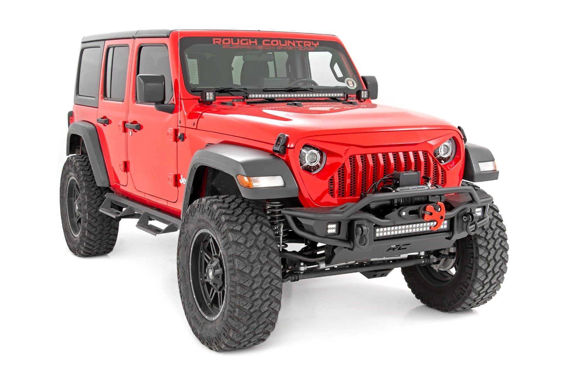9" Rough Country DRL LED Halo Headlights for Jeep JL/JLU/Gladiator - RCH5300