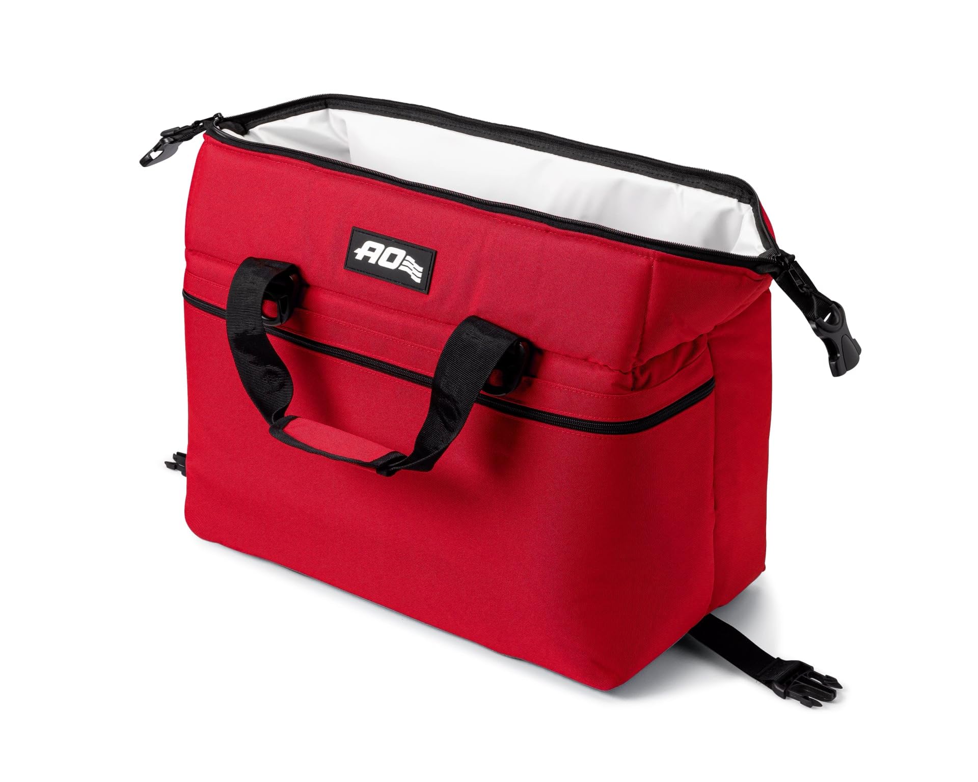 AO Coolers Soft-Sided Original Cooler Bag, Leak-Proof, Insulated, Lightweight, Red, 36-Can