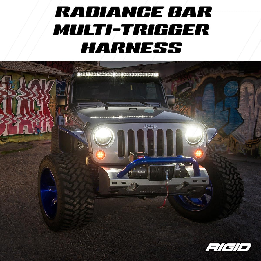 Radiance RIGID INDUSTRIES - Multi-Trigger Harness (2 Switch Single Relay): LED Light Wiring Harness