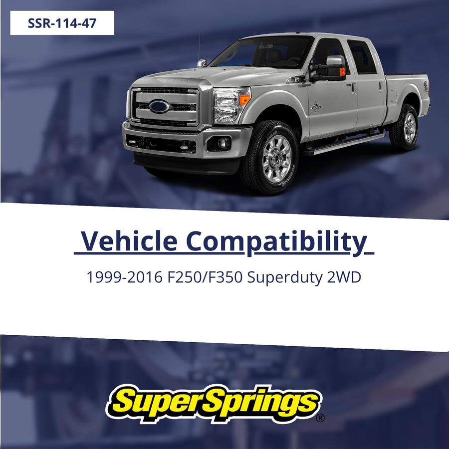 SSR-114-47 SuperSprings Rear for Ford F-250|F-350, Black, 1500 lbs.
