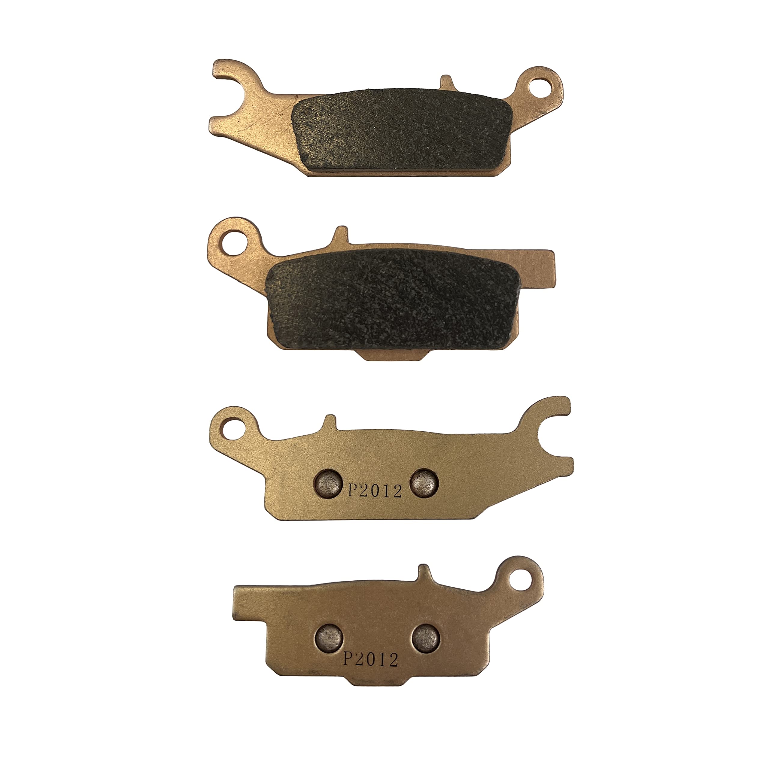 Demon Rear Powersports Sintered Brake Pads for Yamaha Grizzly 550/700, Sintered Metallic Material Better Grip, Reduced Brake Fade, Instant Braking, Long Life (See Fitment Details in Description)
