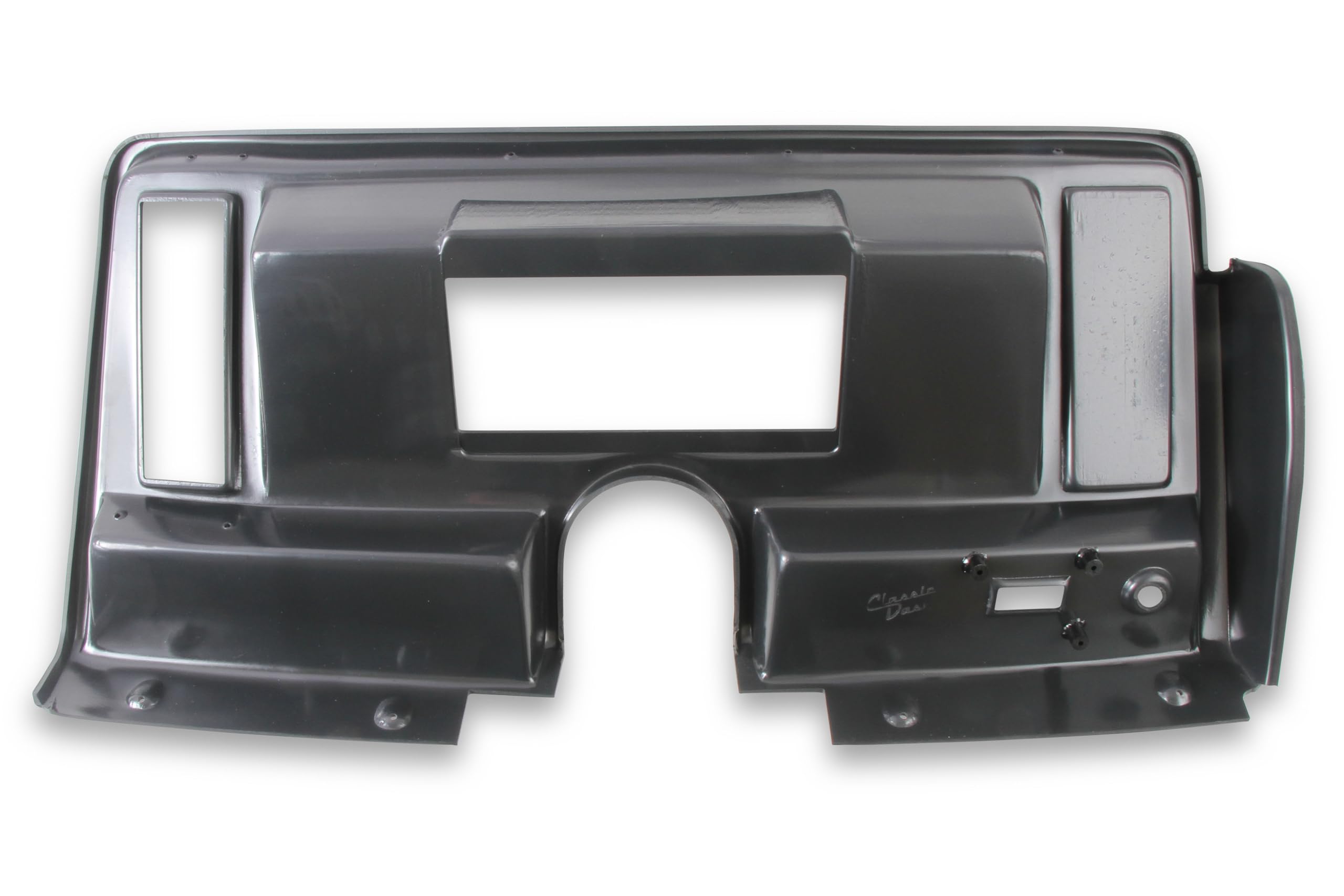 Dash Bezel Holley EFI 553-387 - with RH Vent Opening Only - Black