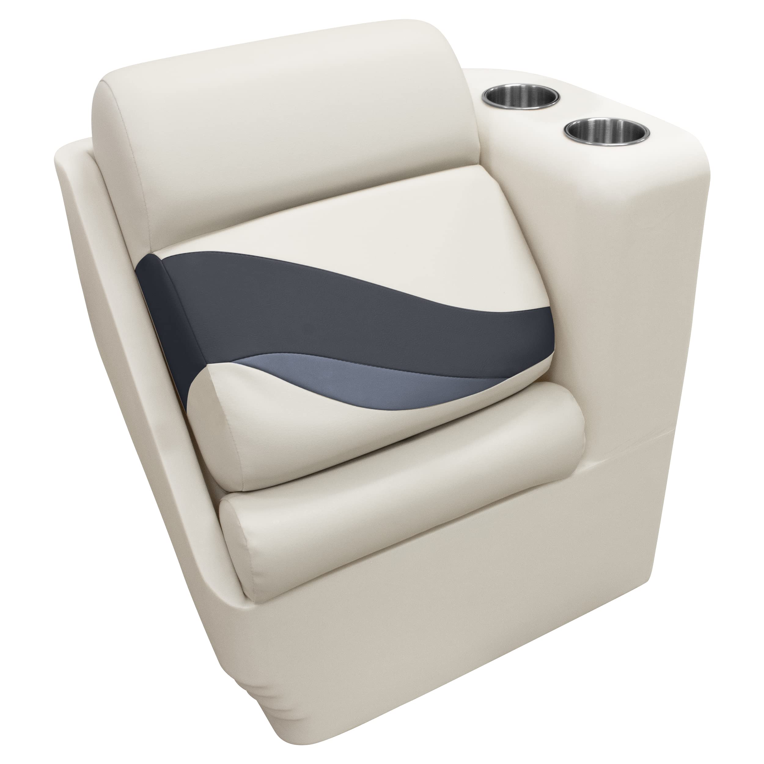 Wise Premier Series BM13006R-986 Pontoon Right Lean Back Recliner, Platinum/Spectra Navy/Cobalt