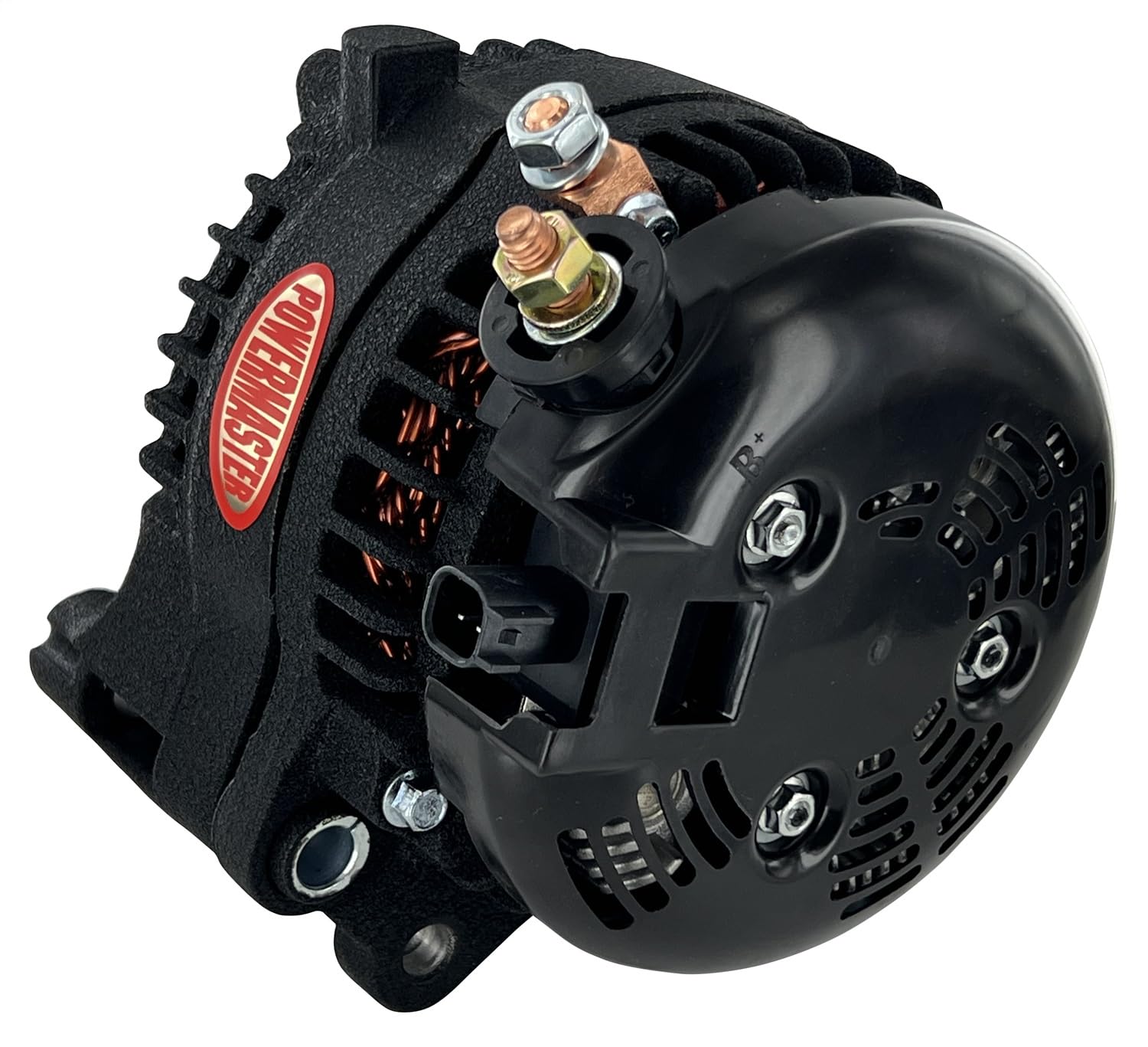 Alt Powermaster/Jeep Black Wrinkle 245A 6 Grv Decoupler Pulley