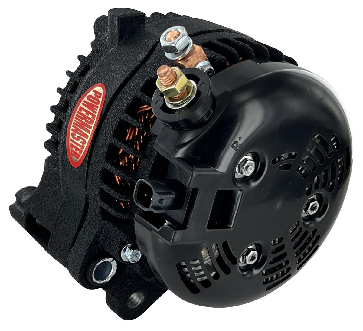 Alt Powermaster/Jeep Black Wrinkle 245A 6 Grv Decoupler Pulley