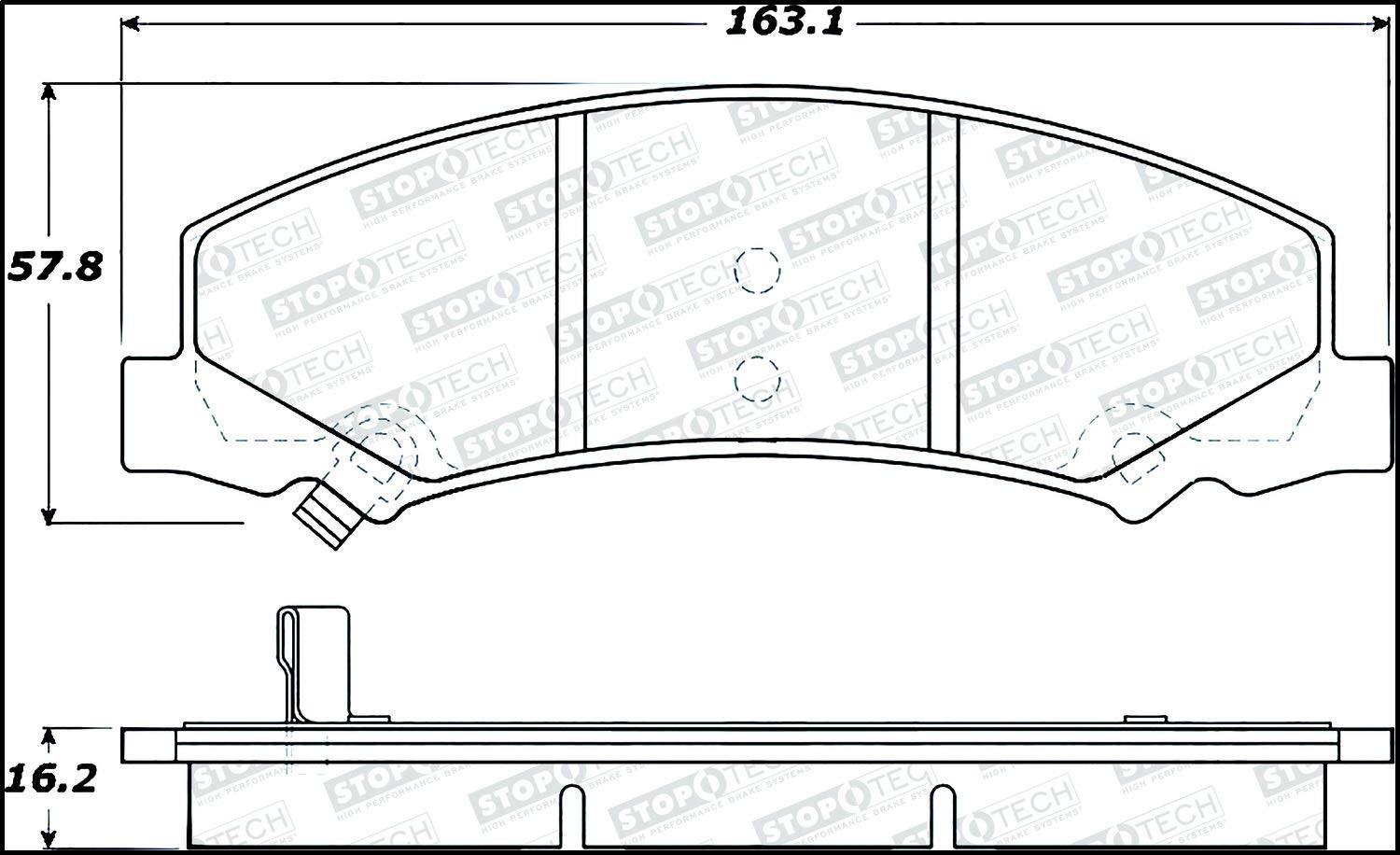Street Select StopTech Brake Pads 305.11590