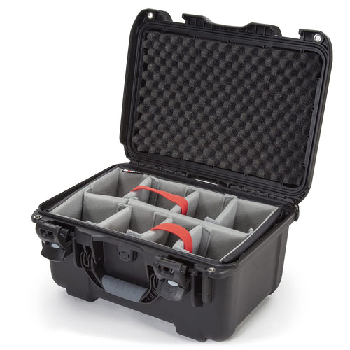 Medium Nanuk 918 Waterproof Hard Case with Padded Dividers 16.9" x 12.9" x 9.3" - Black (918-2001)