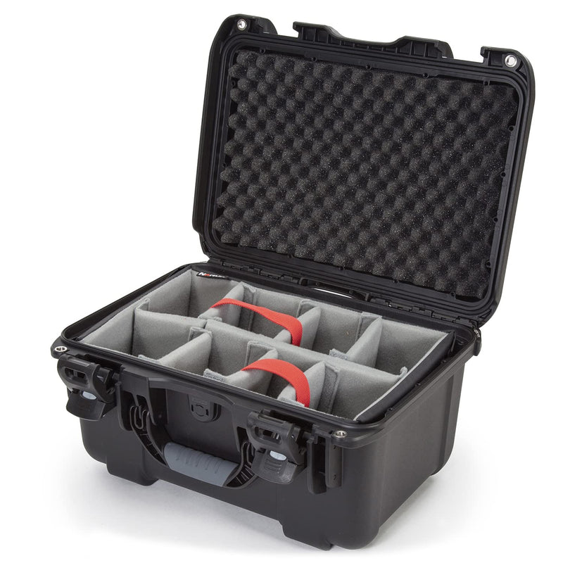 Medium Nanuk 918 Waterproof Hard Case with Padded Dividers 16.9" x 12.9" x 9.3" - Black (918-2001)