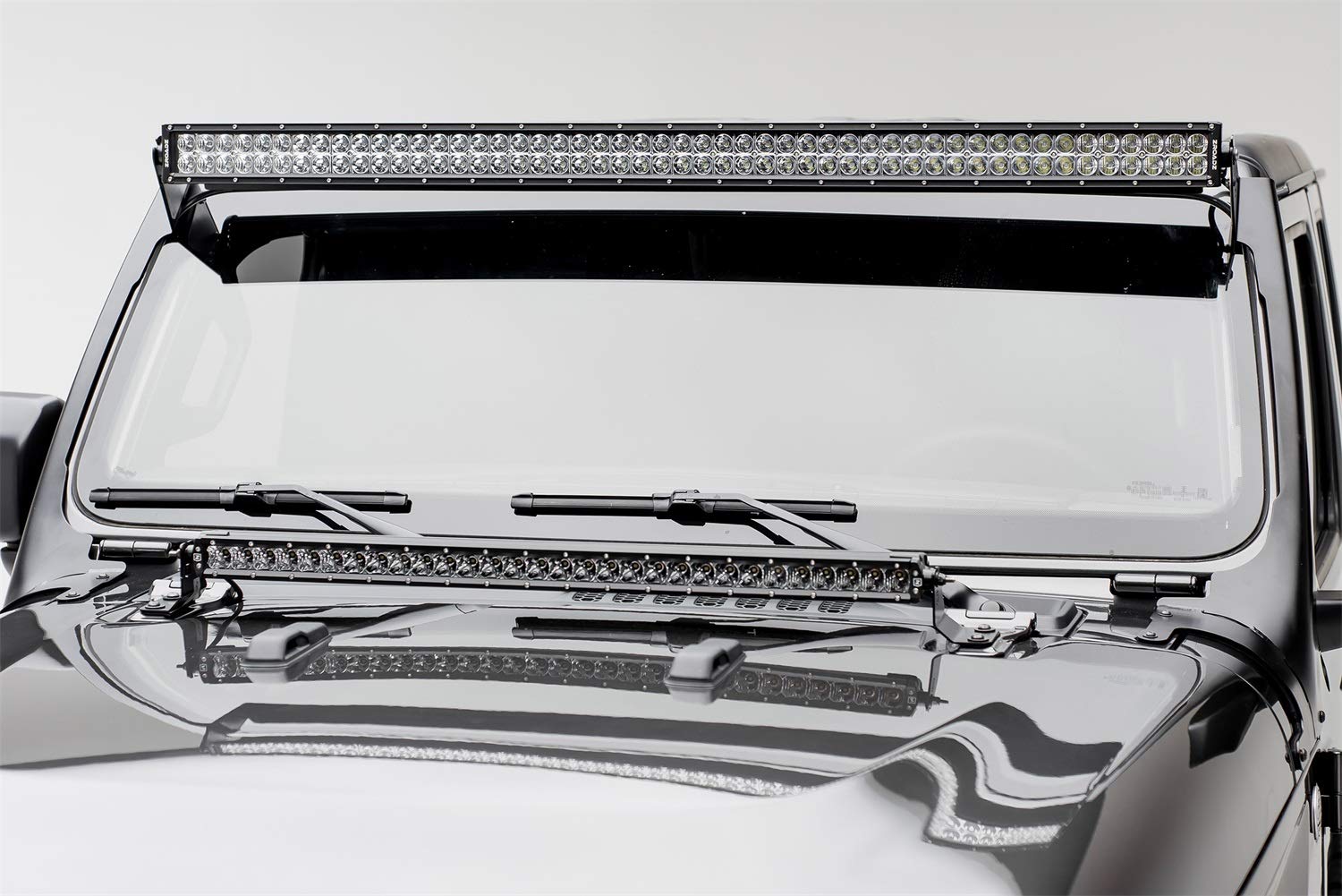 Jeep JL, Gladiator T-REX Front Roof LED Kit with (1) 50 Inch LED Straight Double Row Light Bar - PN #Z374831-KIT