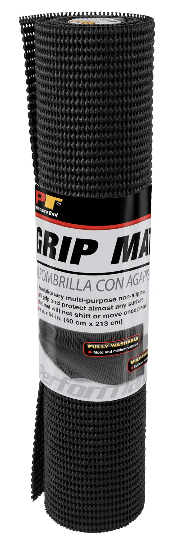 Non-Slip Performance Tool W88974 Mat for Drawers, Tool Boxes, Rugs, and More - Anti-Slip, Mold and Mildew Resistant, Washable - 16-Inchx84-Inch