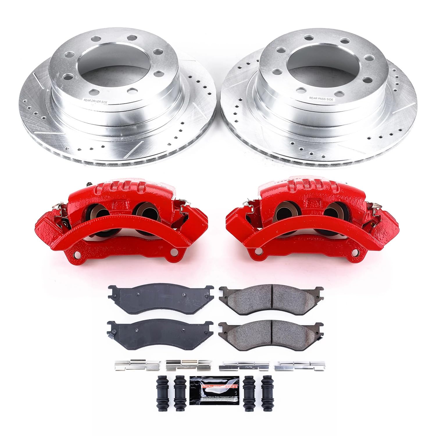 Rear Z36 Truck and Tow Brake Kit Power Stop KC5854-36 with Calipers For Acura TL 2009-2014 [Model Specific]